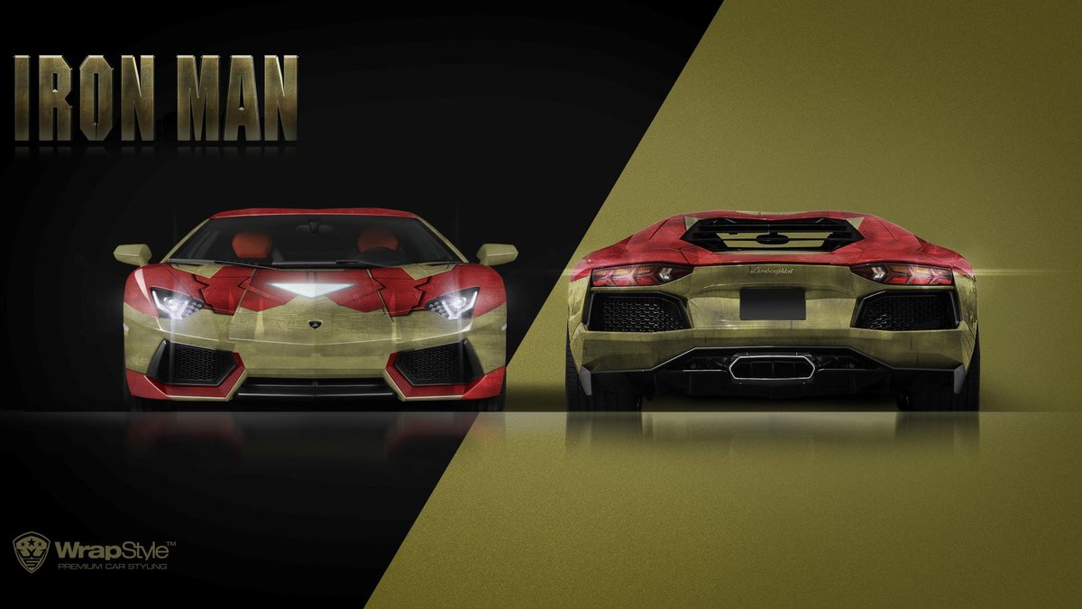 Lamborghini Aventador - Iron Man design - cover