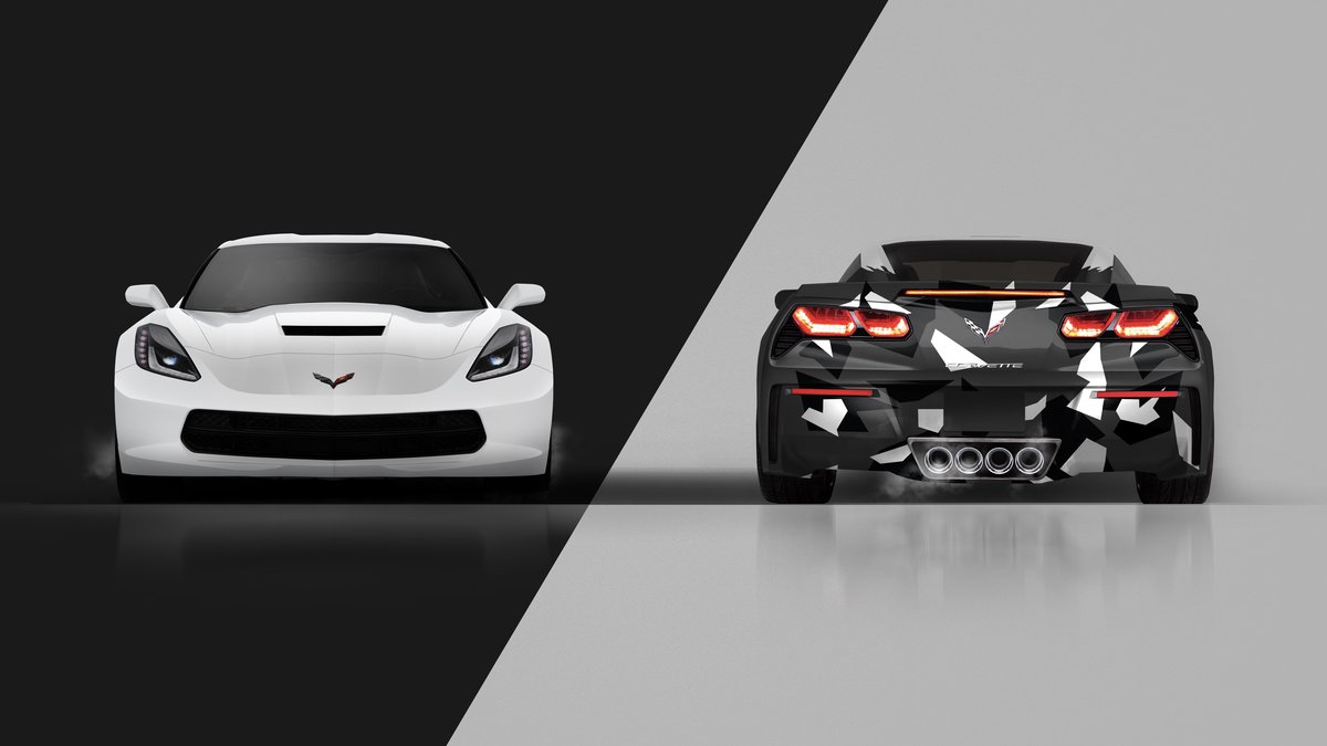 Chevrolet Corvette - Half Camo design - img 2