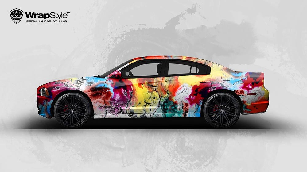Dodge Charger - Abstract Art design - cover