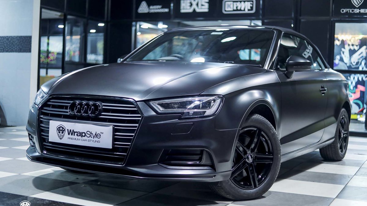 Audi A3 - Grey Satin wrap - cover