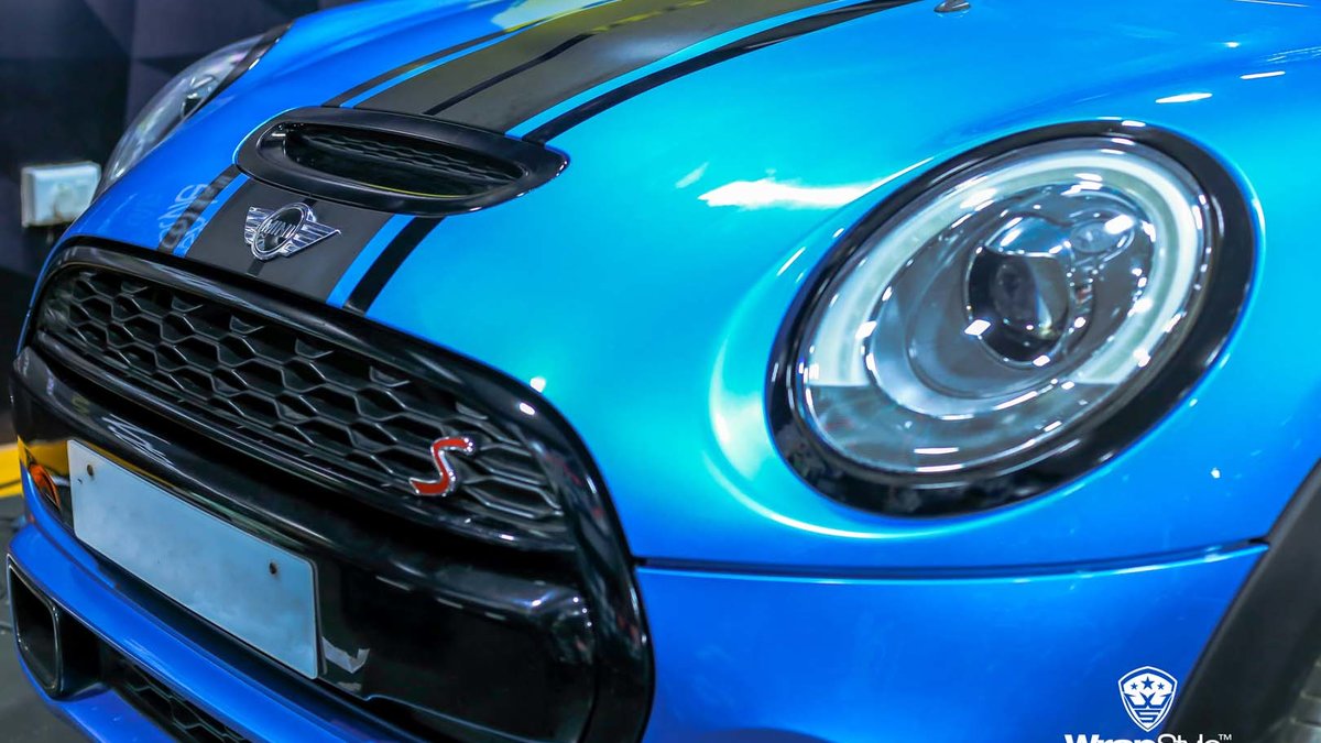 Mini Cooper - Blue Gloss wrap - img 1