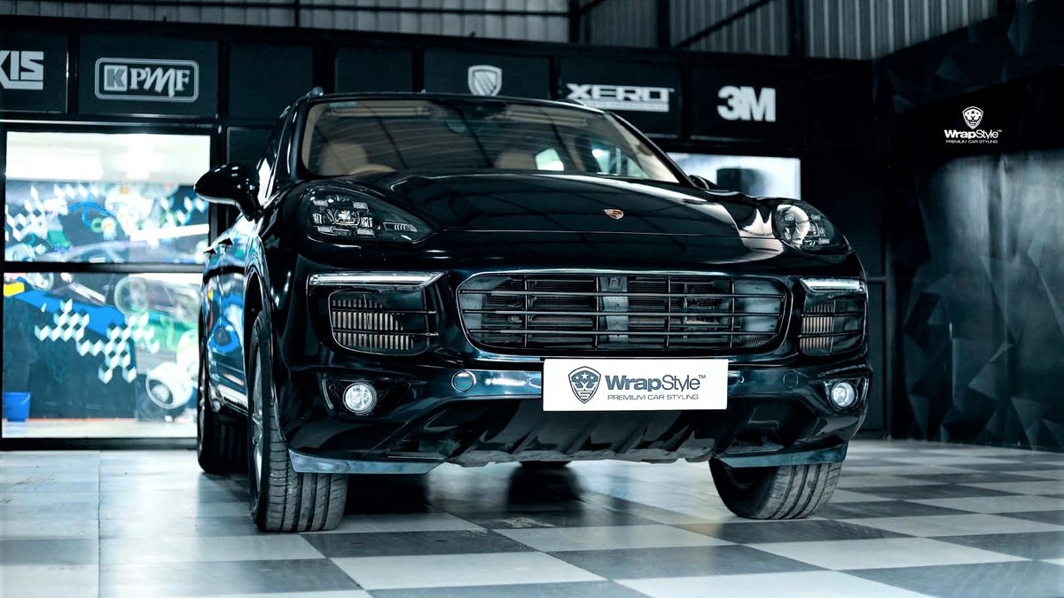 Porsche Cayenne S - Midnight Blue wrap - cover