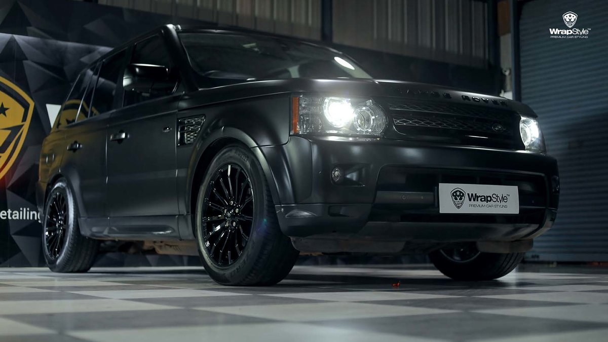 Range Rover Sport - Black Satin wrap - cover