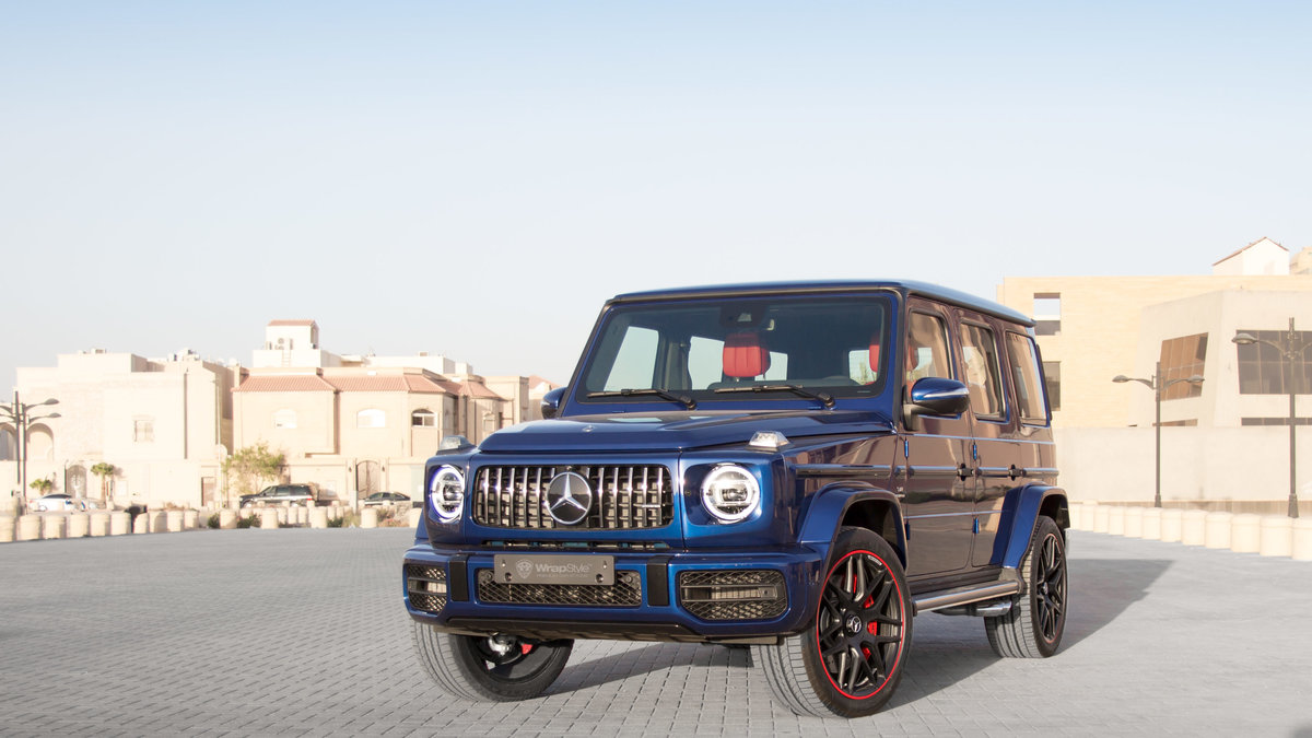 Mercedes G - Blue Gloss wrap - cover