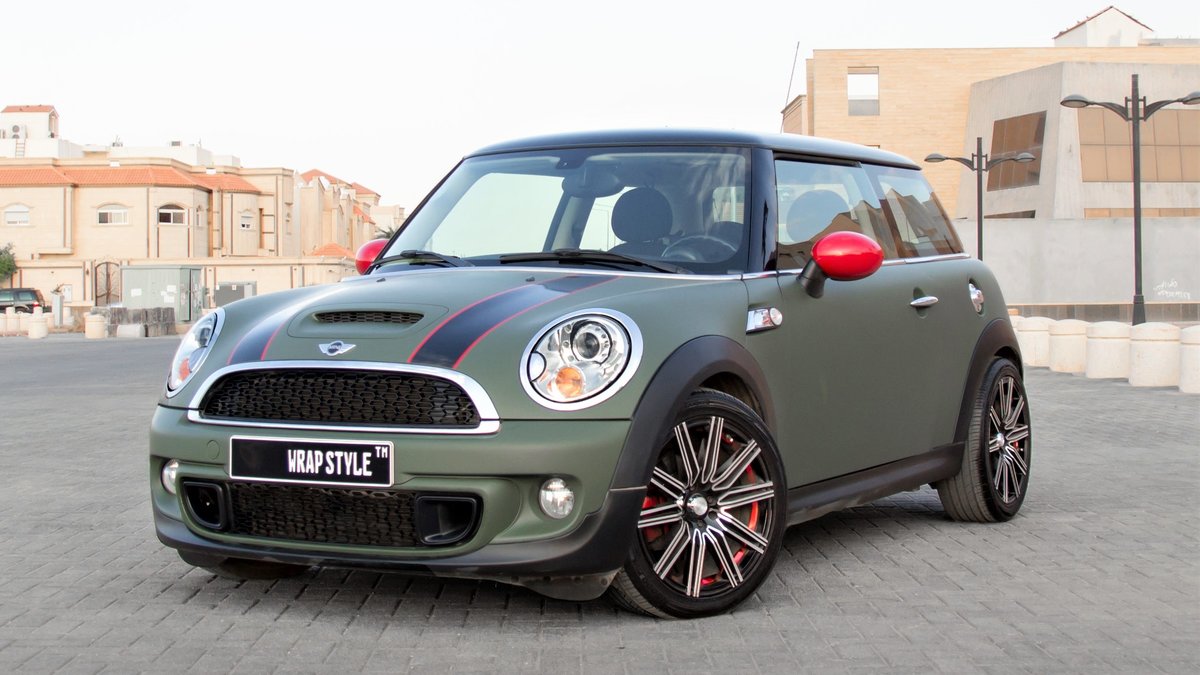 Mini Cooper S - Green Matt wrap - cover