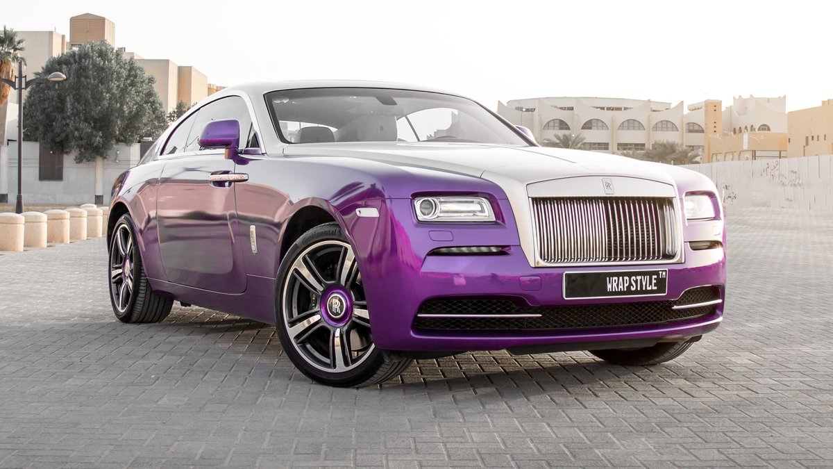 Rolls-Royce Wraith - Purple Gloss wrap - cover