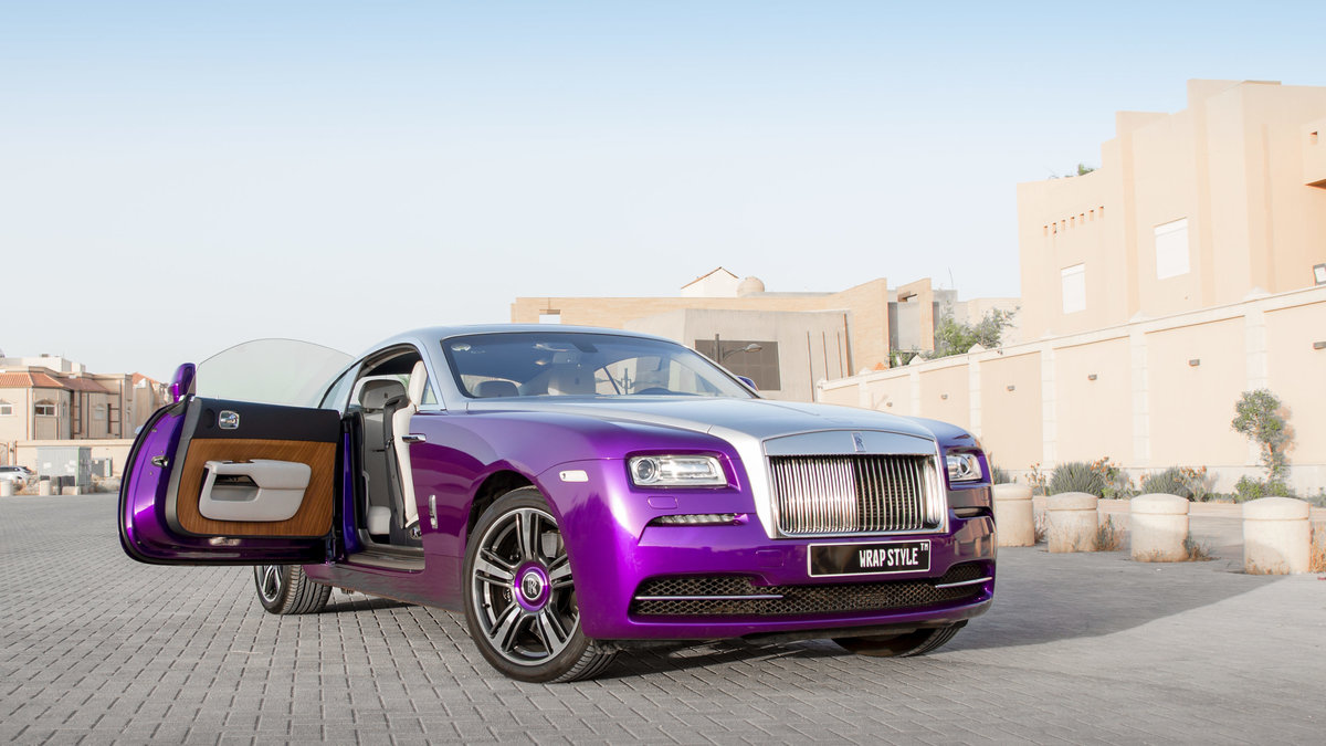 Rolls-Royce Wraith - Purple Gloss wrap - img 1
