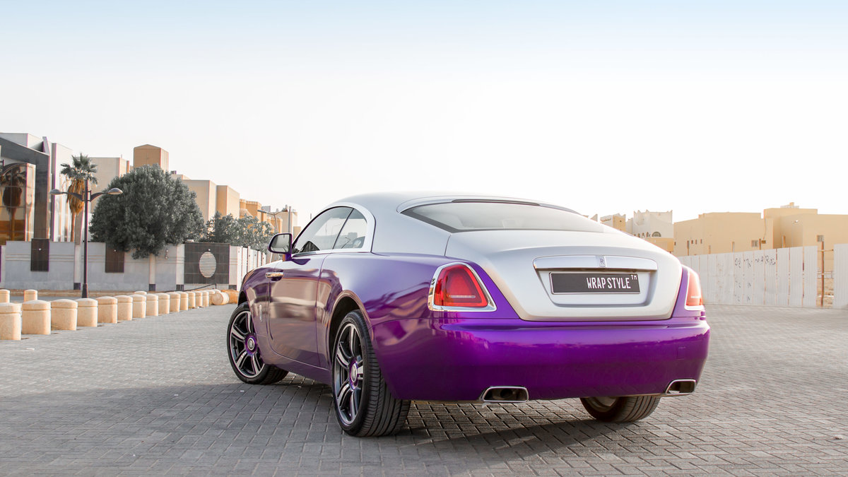 Rolls-Royce Wraith - Purple Gloss wrap - img 2