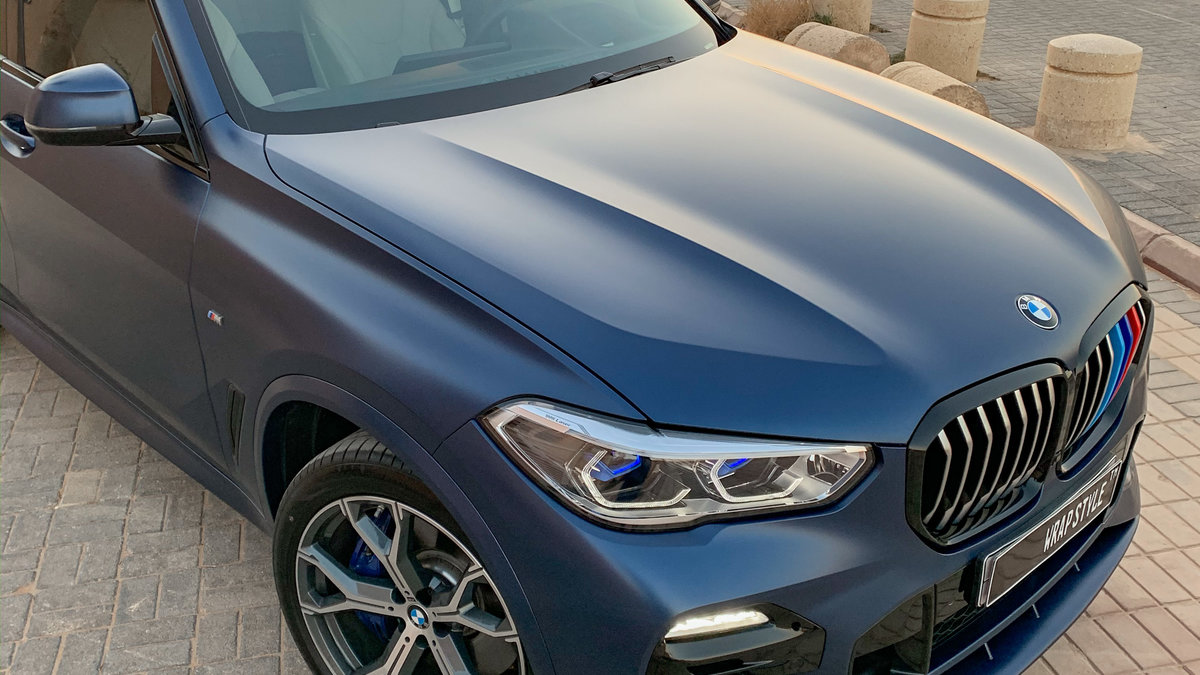 BMW X5 - Blue Matt wrap - img 2