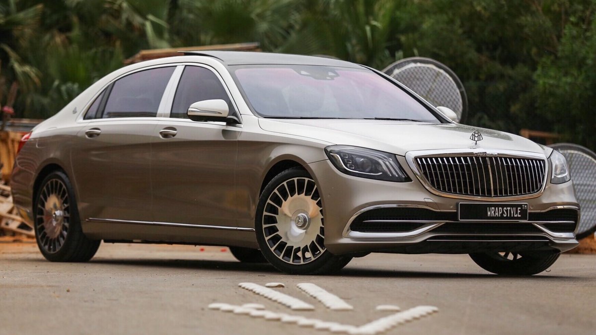 Mercedes Maybach - Beige Gloss wrap - cover