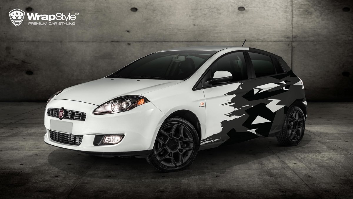 Fiat Bravo - Half Camo design - cover