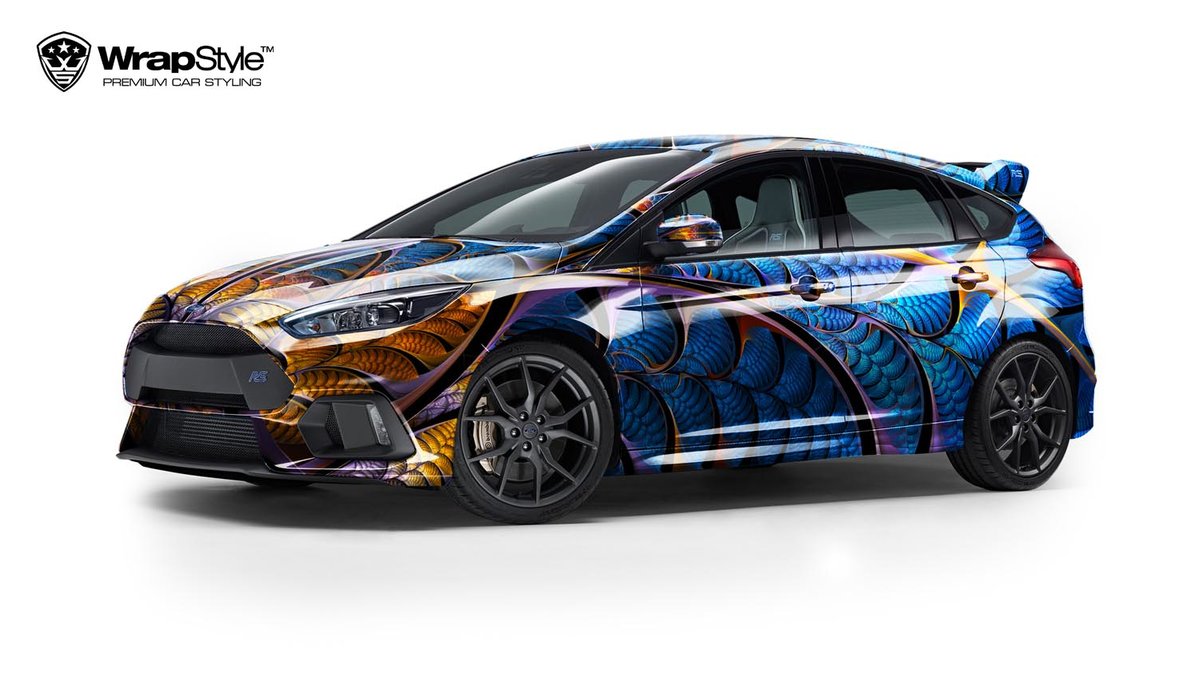 Ford Focus RS - Psychedelic design - cover