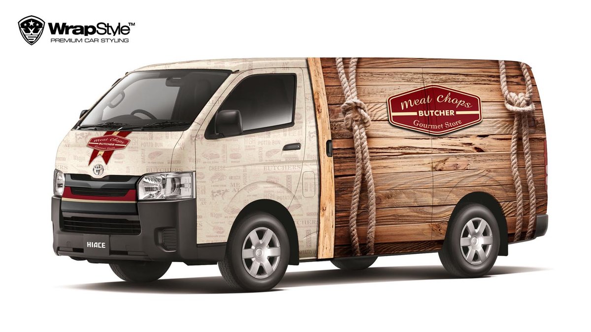 Toyota Hiace - Meat Butcher design - cover