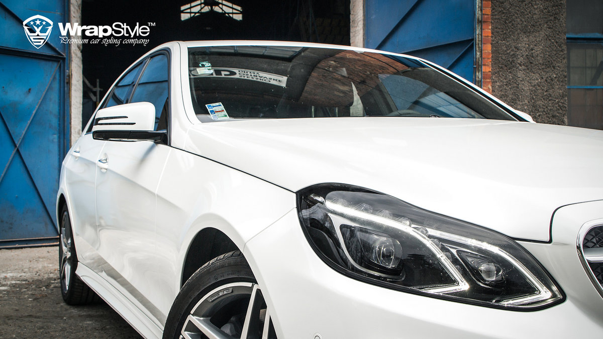 Mercedes C - White Matt wrap - img 1