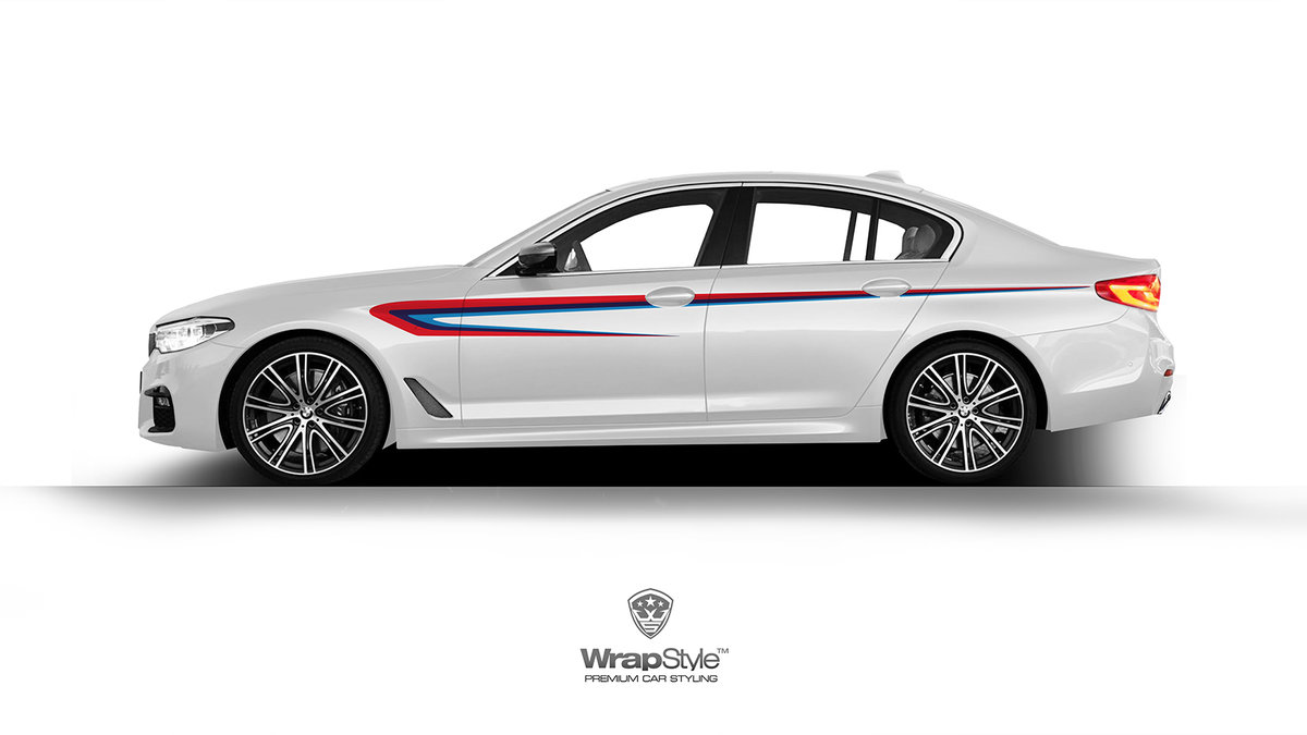 BMW 5 - Stripes Decal Design - cover