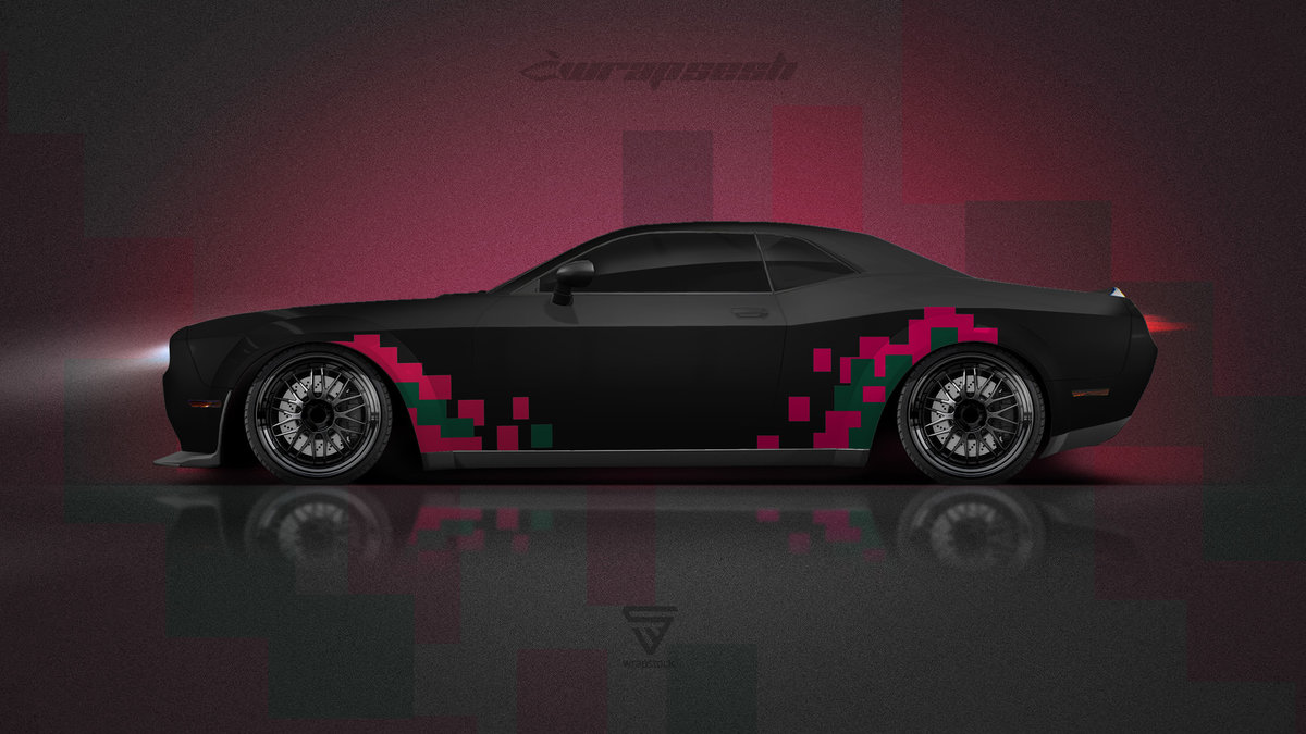 Dodge Challenger - Cube design - cover