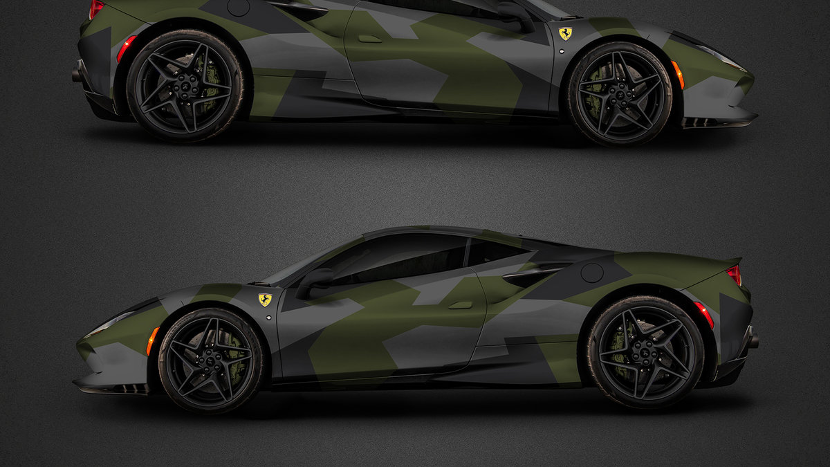 Ferrari F8 - Camouflage design - cover