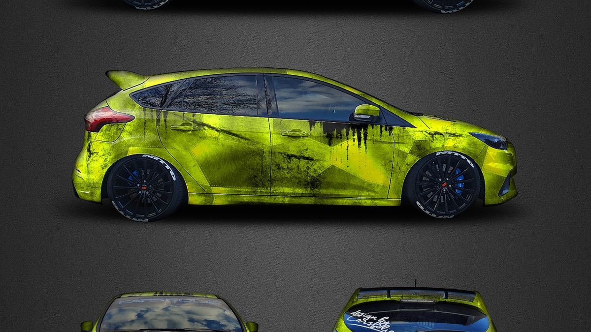 Ford Focus - Steel yellow design - cover
