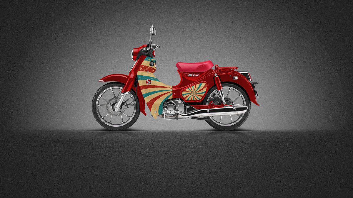 Honda CUB - Retro design - cover