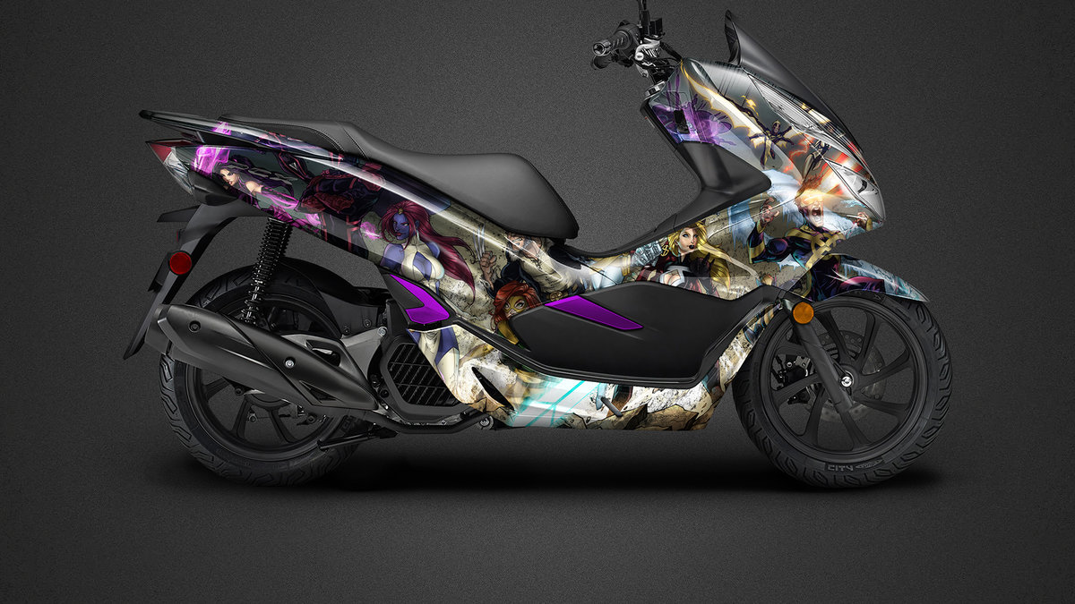 Honda PCX - Marvel design - cover