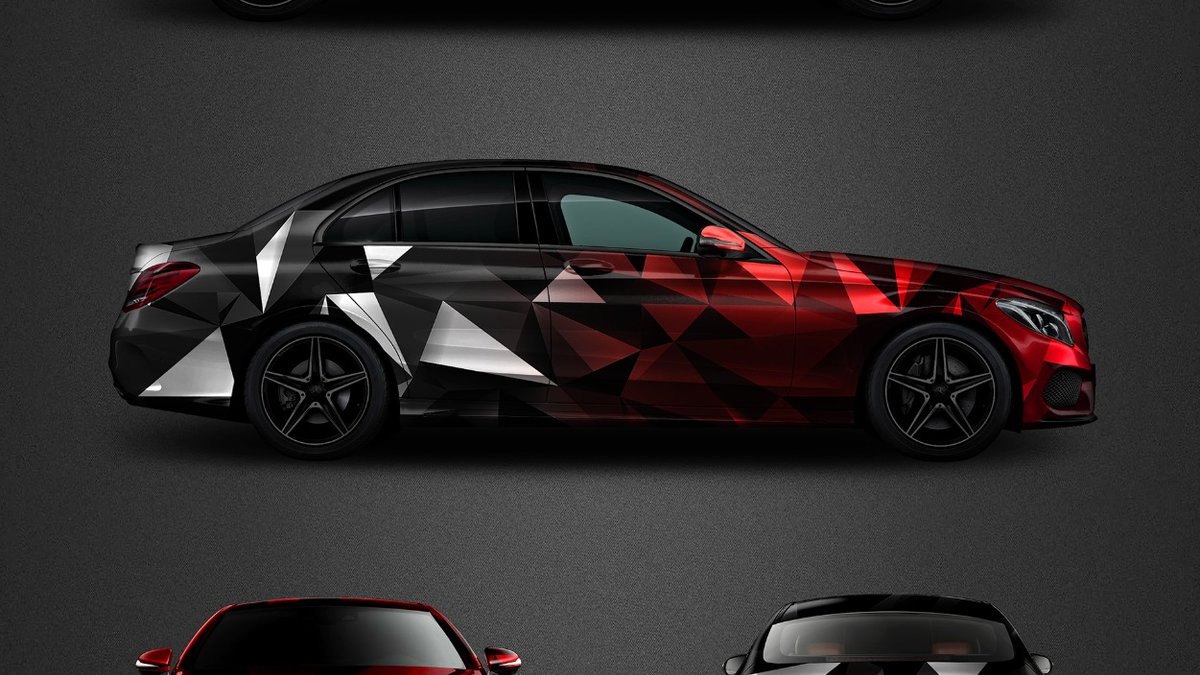 Mercedes-Benz C300 - Triangle Camouflage Design - cover