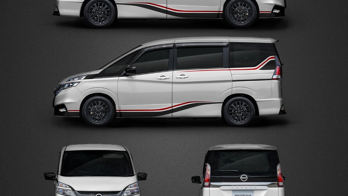 Nissan Serena - Stripes decals design - img 1