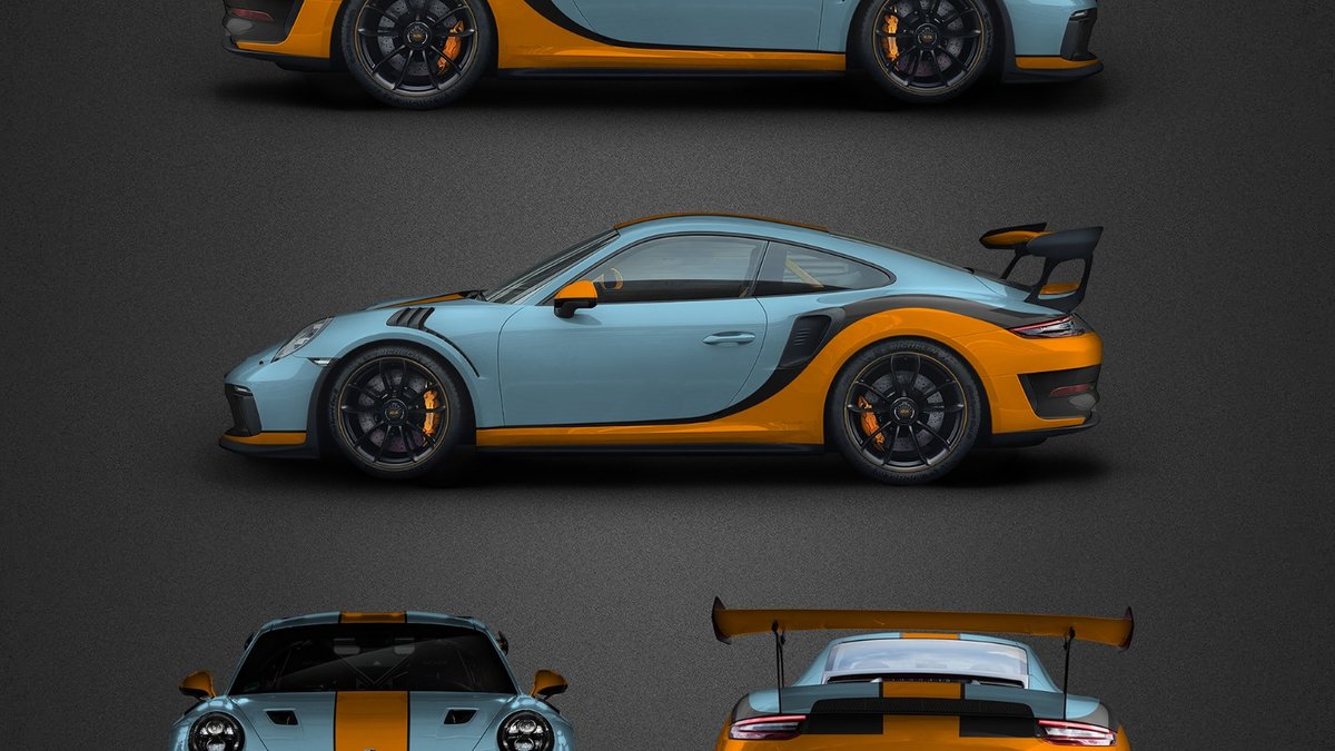 Porsche 911 GT3 RSR - Gulf design - cover