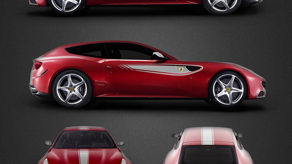 Ferrari FF - White Stripes Design - img 1