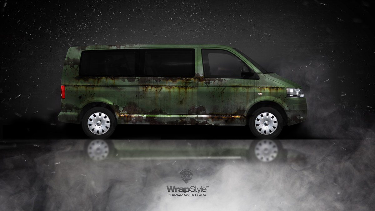 Volkswagen transporter - Rusty Green design - cover