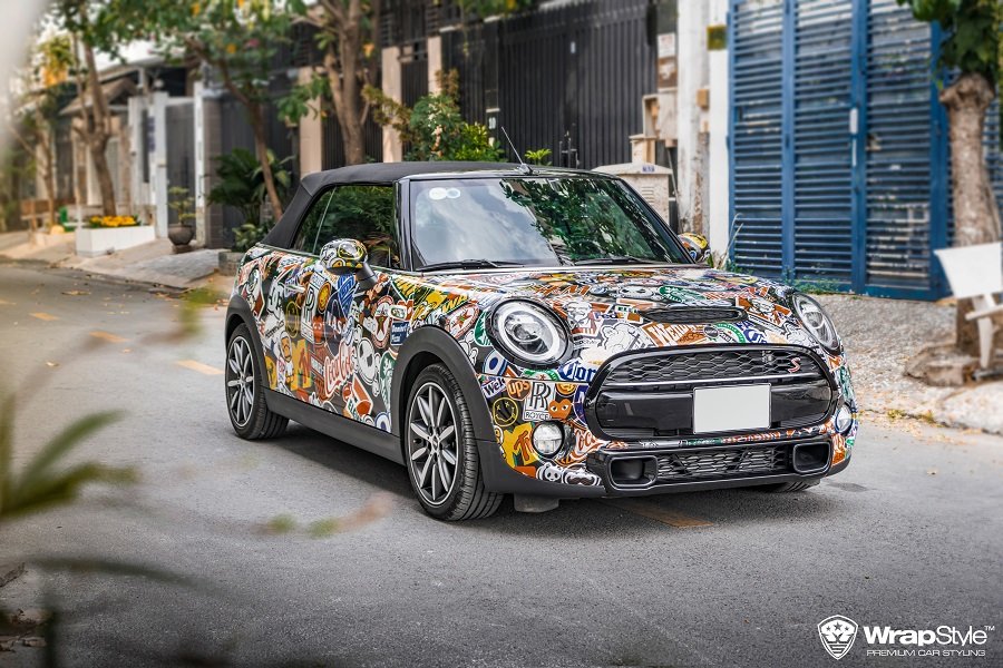 Mini cooper  S Cabrio - Logo Wrap - cover
