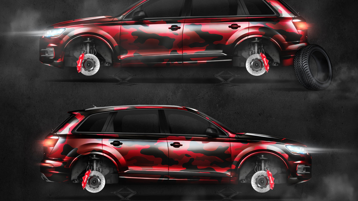 Audi Q7 - Camo design - cover