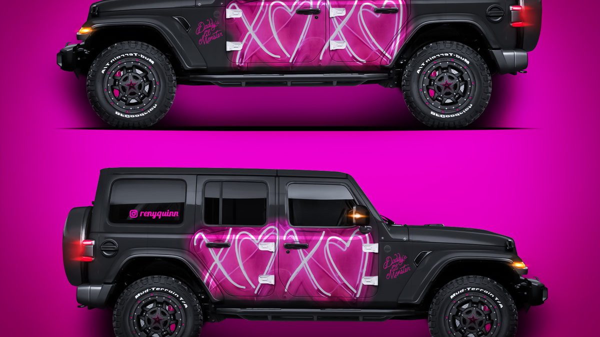 Jeep Wrangler -  XOXO design - cover