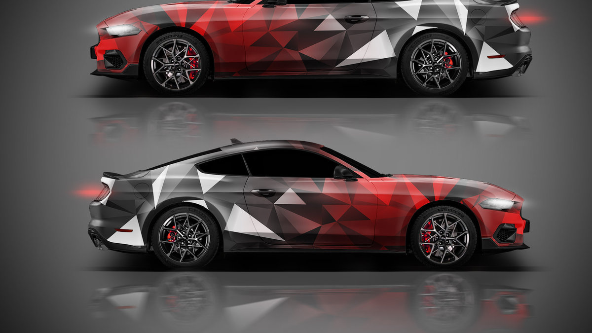 Ford Mustang 2018 - Triangle Camouflage design - cover