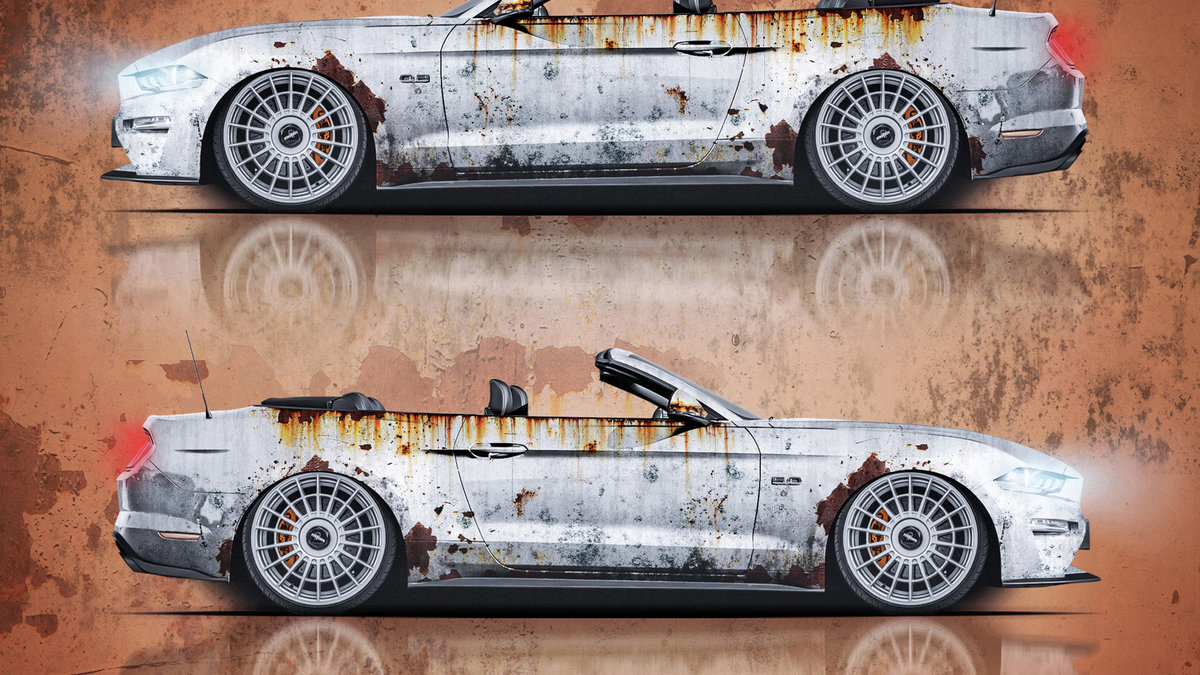 Ford Mustang GT Convertible - Rusty design - cover