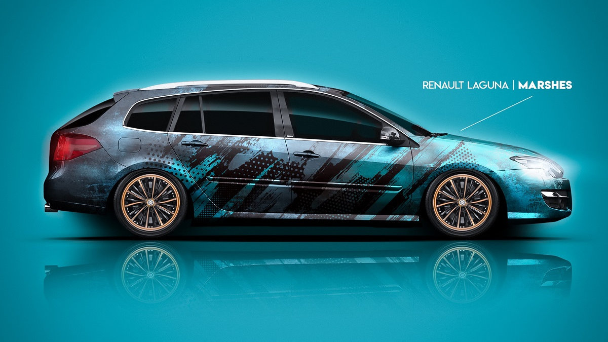 Renault Laguna Combi - Marshes Wrapstock Design - cover