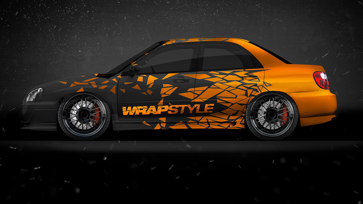 Subaru Impreza - Cracked Wrapstock Design - cover