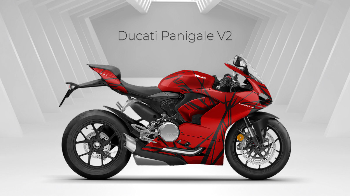 Ducati Panigale V2 - Black & Red Design - img 1