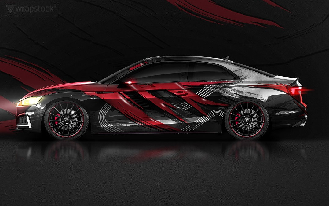 Audi S5 - Brush Strokes Design - cover