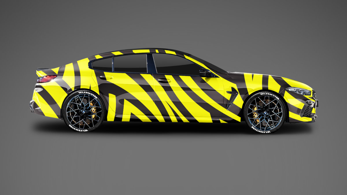 BMW M8 - Tribal Yellow Design - cover