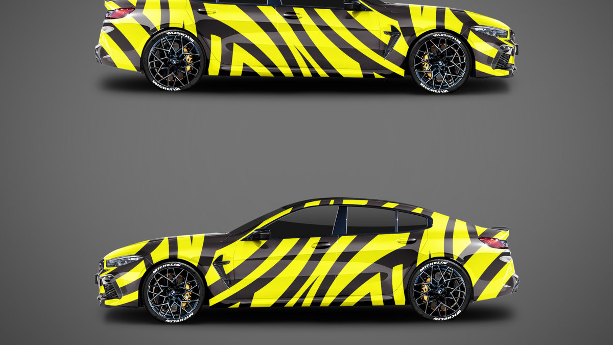 BMW M8 - Tribal Yellow Design - img 2