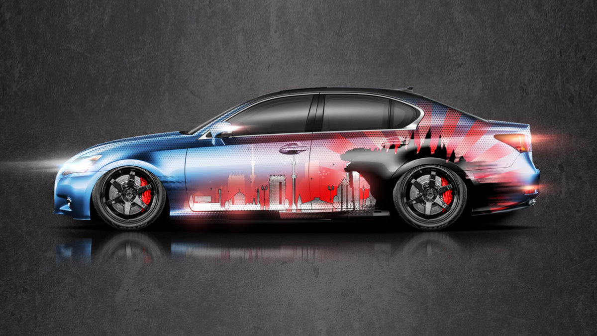 Lexus GS - Godzilla Almaty City Design - cover