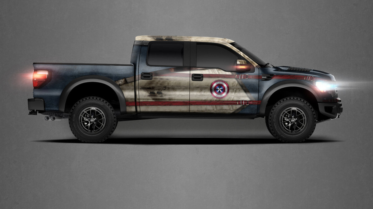 Ford F-150 Raptor - Captain America Design - cover
