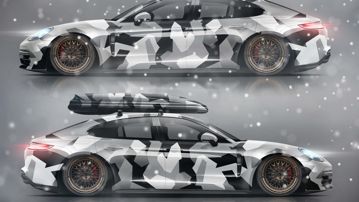 Porsche Panamera - Olson Snow Camouflage Design - img 1