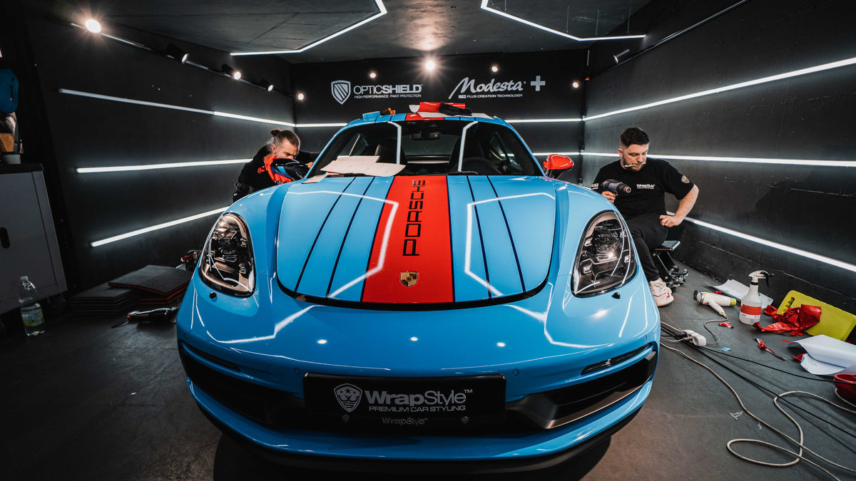 Porsche Cayman - Martini Stripes Wrap - img 9