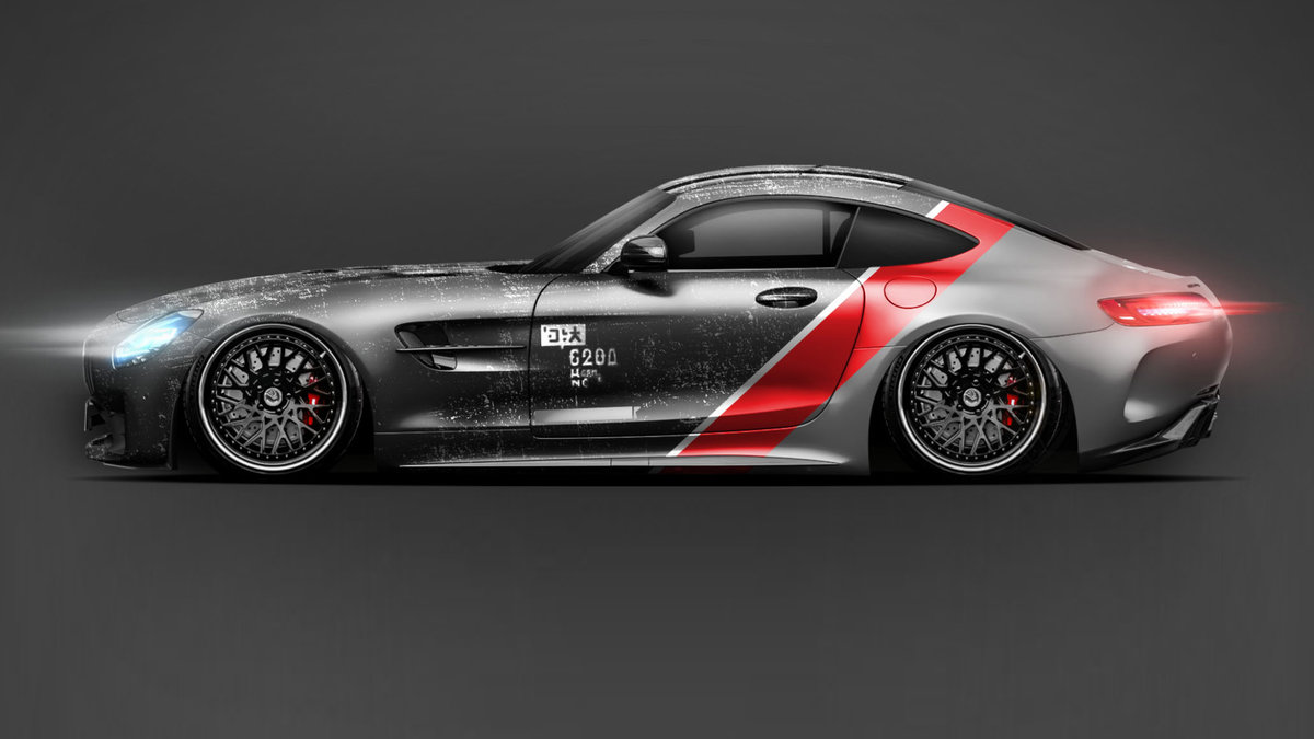 Mercedes-Benz AMG GT S - Scratched Design - cover