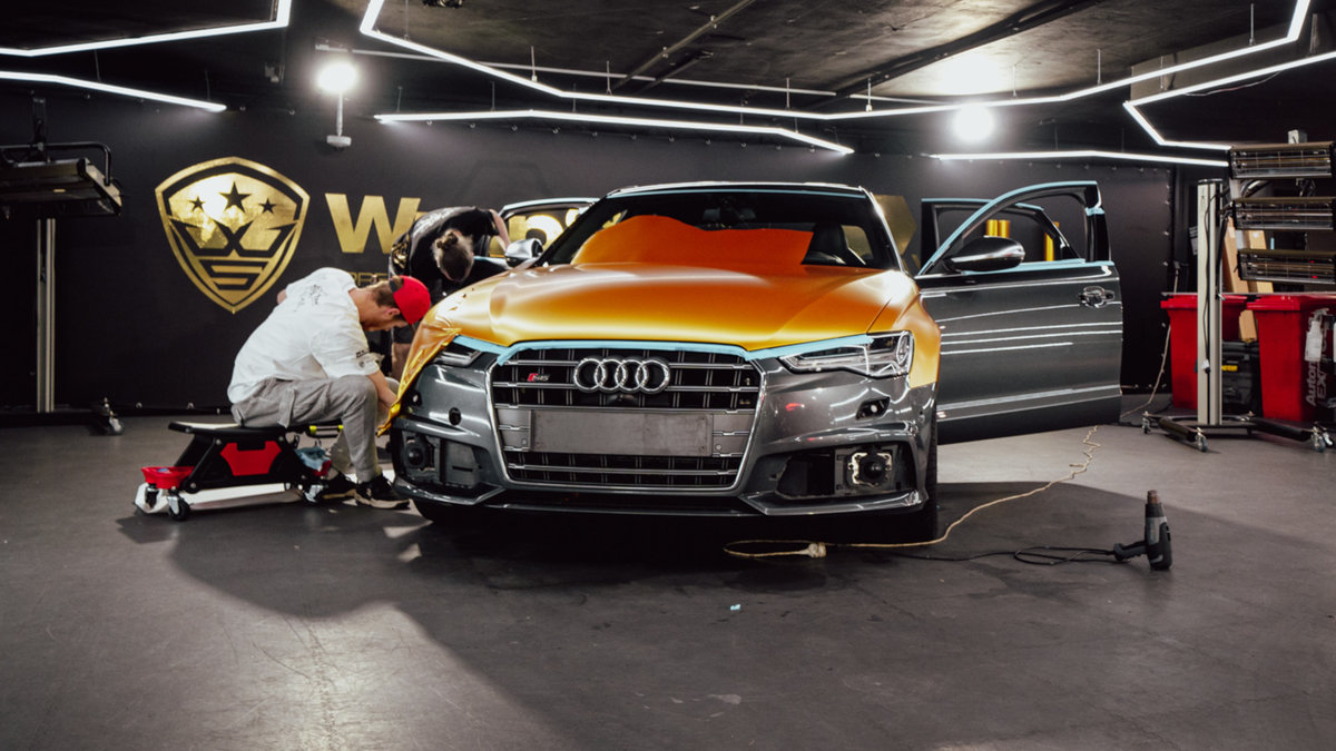 Audi S6 - Gold  & Black Wrap - img 10