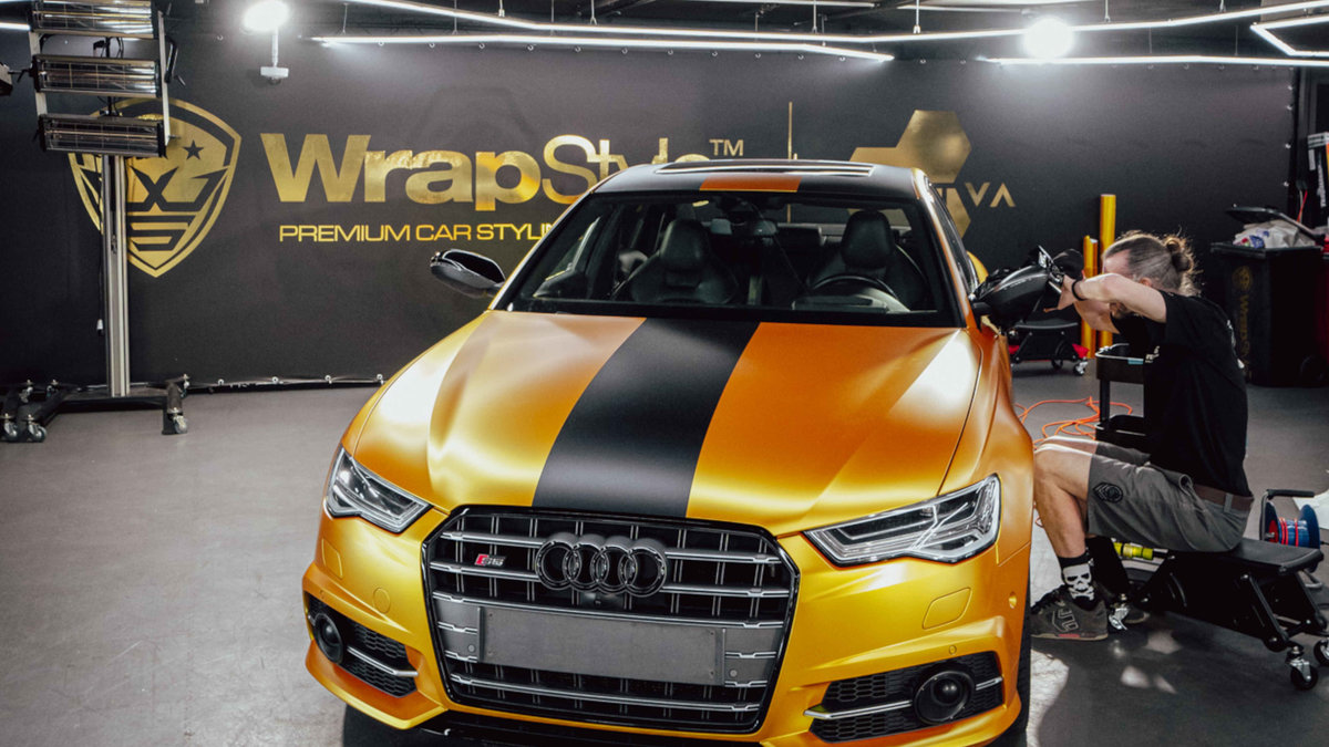 Audi S6 - Gold  & Black Wrap - img 14