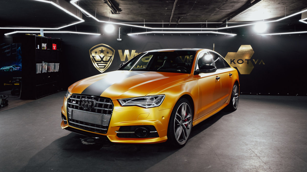 Audi S6 - Gold  & Black Wrap - img 15