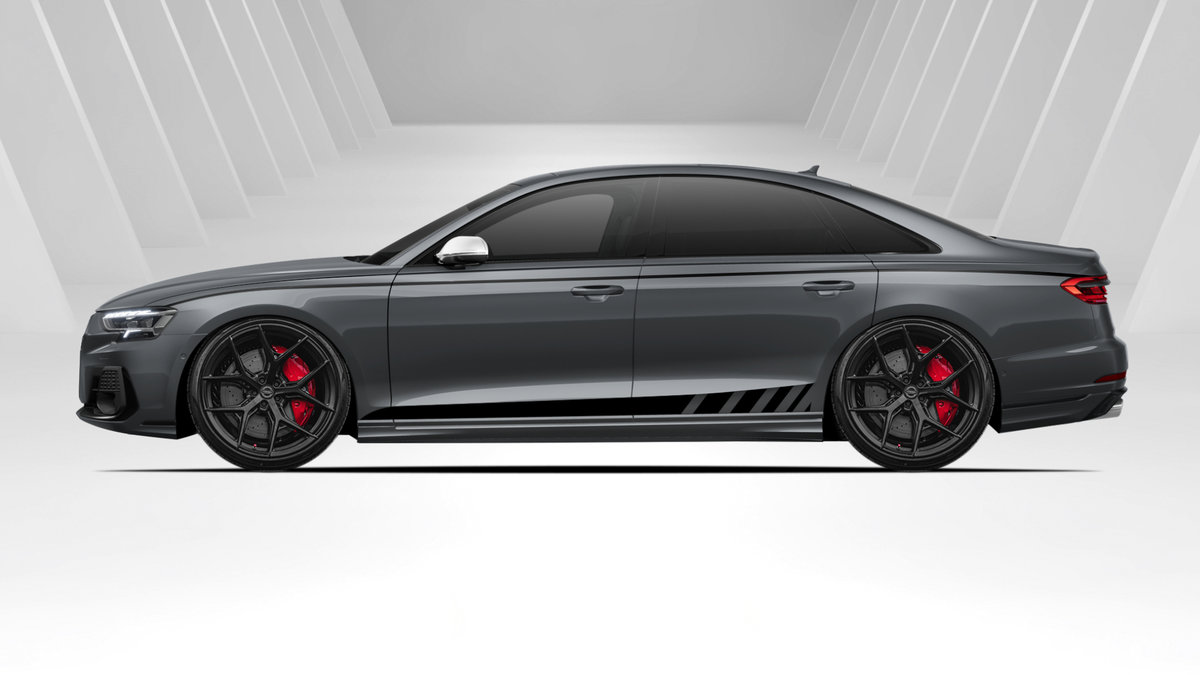Audi S8 - Black Stripes Design - cover