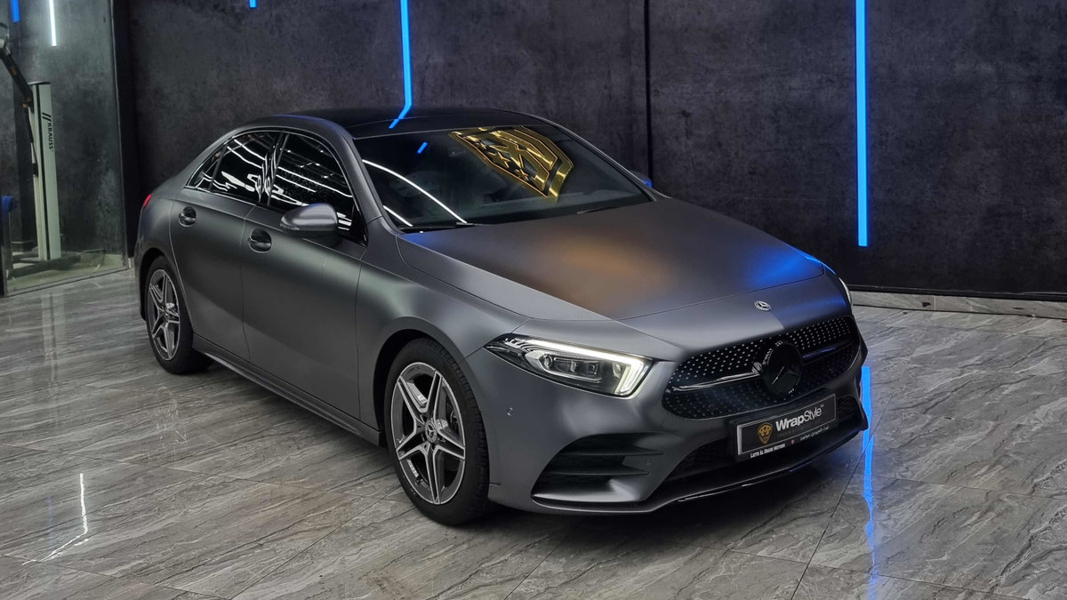 Mercedes-Benz A-Class - Matte Grey Wrap - cover